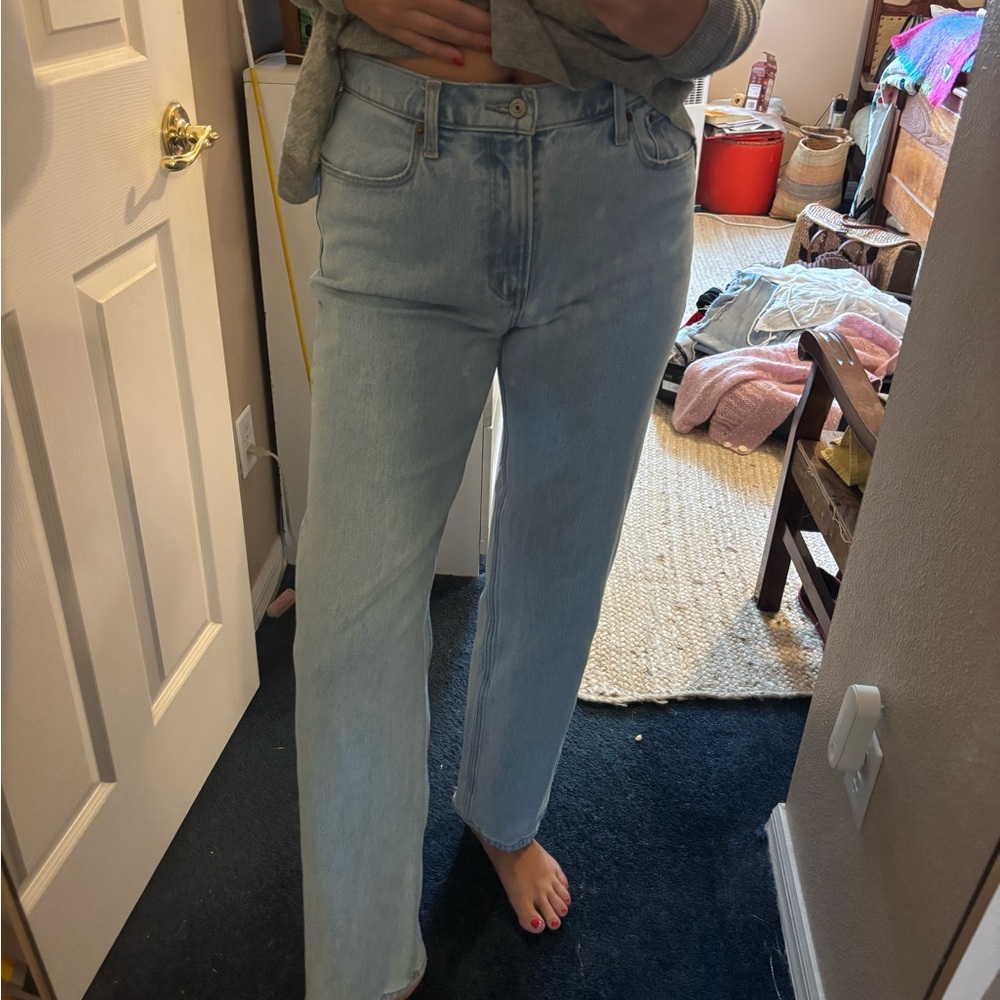 Abercrombie & Fitch Light Blue Straight Leg Jeans